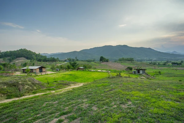 Natural view with a small hut — Stock Photo, Image