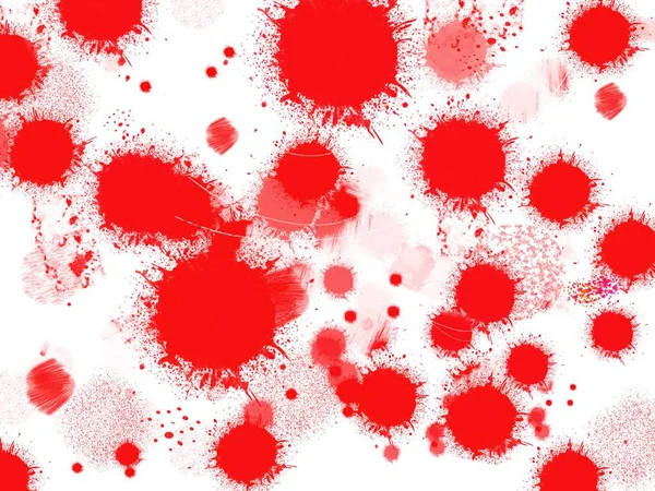 Red colour stains dropped as blood — Stock Photo, Image