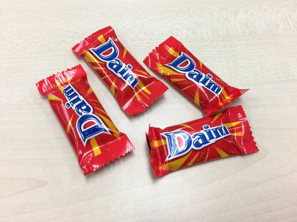Daim chocolate on the table, Daim Bar — Stock Photo, Image