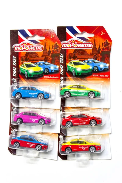 Pack of Thailand taxi of Majorette diecast car model toy — Stock Photo, Image