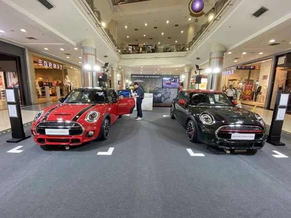 Bangkok Thailandia Novembre 2019 Mini Cooper Modello Colore Arancione 2019 — Foto Stock