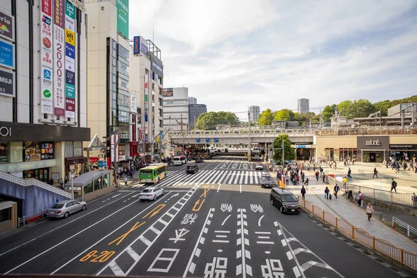 Tokyo Japan Nov 2019 Traffic Front Ueno Station Morning Tokyo — Stock Photo, Image