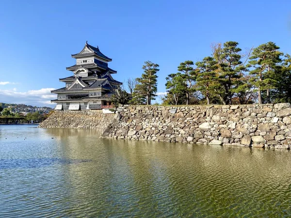 日本长野松本市松本城堡 — 图库照片