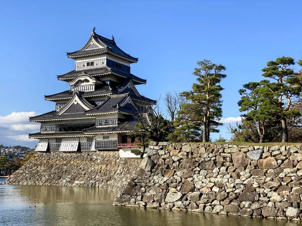 日本长野松本市松本城堡 — 图库照片