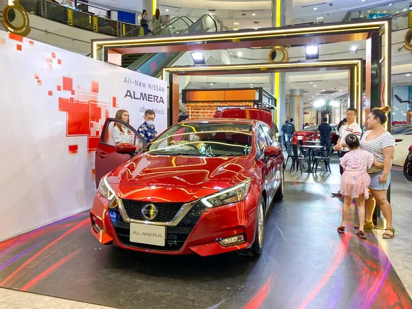 Bangkok Thailandia Feb 2020 Nuovissima Nissan Almera Modello 2020 Mostra — Foto Stock