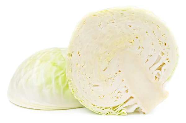 Голова білої капусти ізольована — стокове фото