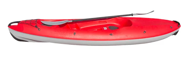 Red crossover kayak isolated — Stock Photo, Image
