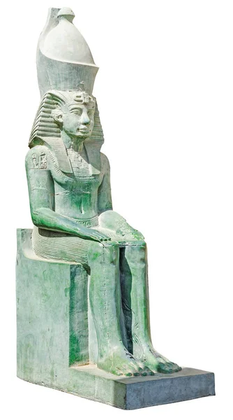 Antigua estatua egipcia del rey Amenemhet —  Fotos de Stock