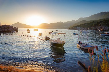 Akdeniz üzerinde gün batımı