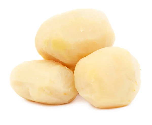 Högen av kokt potatis isolerade — Stockfoto