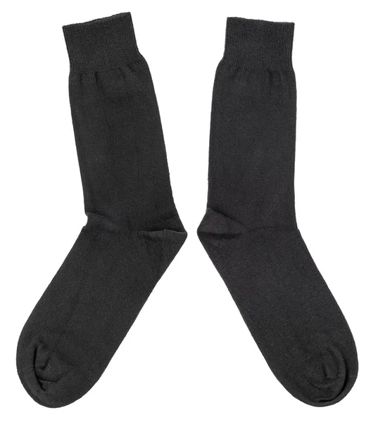 Chaussettes noires isolées sur un blanc — Photo