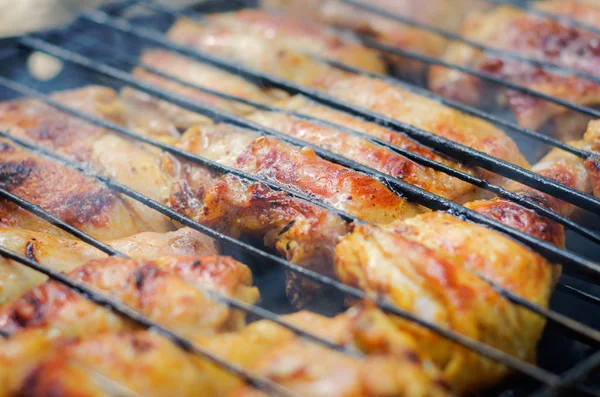 Barbecue poitrine de poulet — Photo