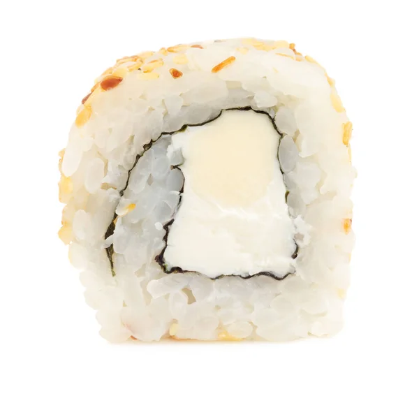 Sushi rulle med färskost isolerade — Stockfoto