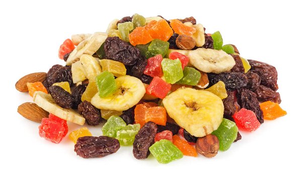 Dried fruits isolated 