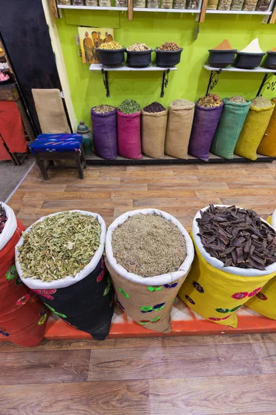 Spices Cooking Tea Street Market Marrakech Fes Morocco Africa Moroccan Stock Photo