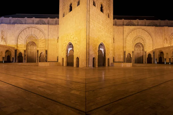 Mosquée Hassan Est Une Mosquée Casablanca Maroc Est Grande Mosquée — Photo