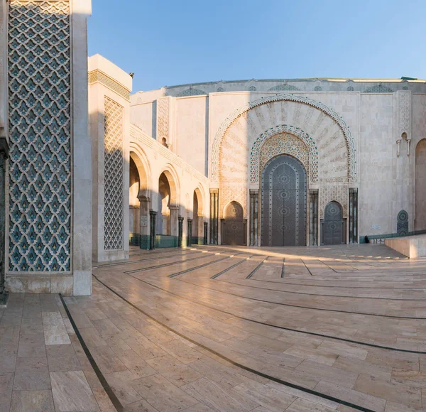 Meczet Hassana Jest Meczetem Casablance Maroku Jest Największym Meczetem Afryce — Zdjęcie stockowe