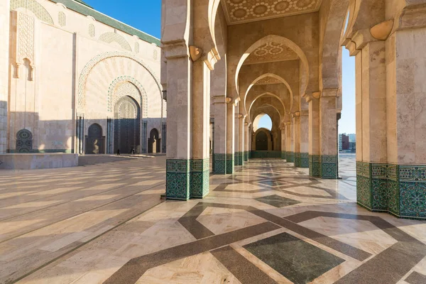 Mesquita Hassan Uma Mesquita Casablanca Marrocos Maior Mesquita África Terceira — Fotografia de Stock