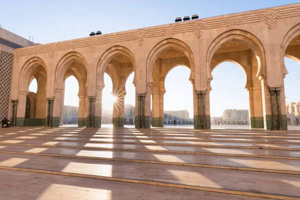 Mezquita Hassan Una Mezquita Casablanca Marruecos Mezquita Más Grande África —  Fotos de Stock