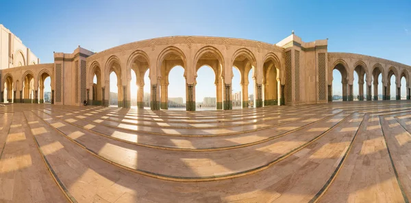 Mosquée Hassan Est Une Mosquée Casablanca Maroc Est Grande Mosquée — Photo