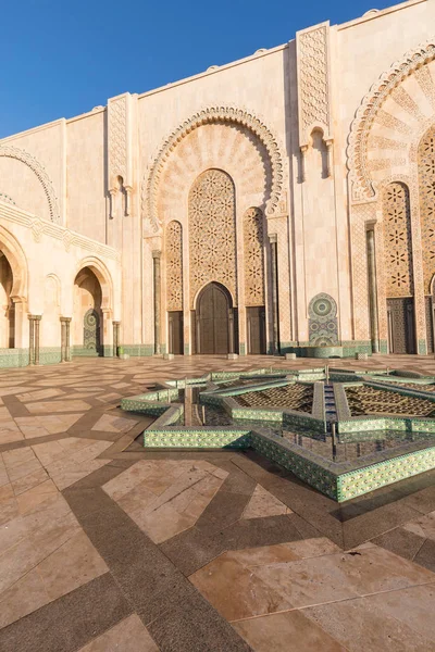 Hassan Mosque Mosque Casablanca Morocco Largest Mosque Africa 3Rd Largest — 스톡 사진