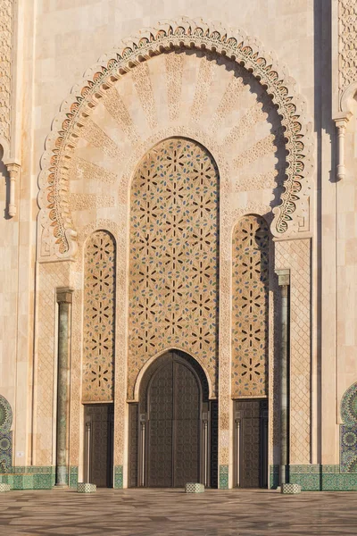 Hassan Mosque Mosque Casablanca Morocco Largest Mosque Africa 3Rd Largest — 스톡 사진