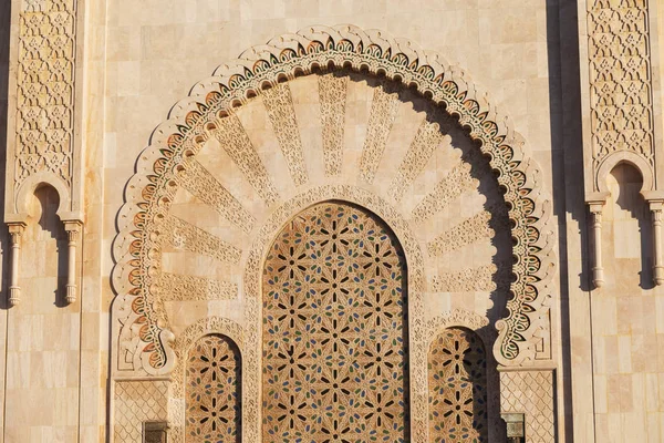 Мечеть Хасана Мечеть Касабланке Марокко Самая Большая Мечеть Африке Третья — стоковое фото