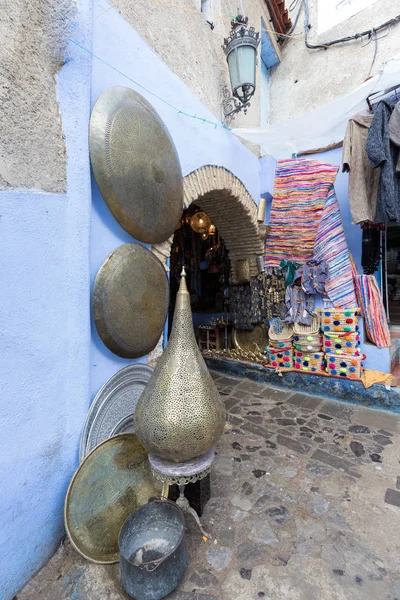 Marockansk Stil Hängande Lampor Marknaden Medina Lampor Och Souvenirbutiker Marrakech — Stockfoto