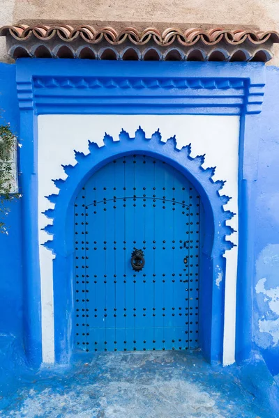 Chefchaouen Morocco Dezembro 2019 Detalhes Arquitetônicos Marroquinos Tradicionais Típicos África — Fotografia de Stock