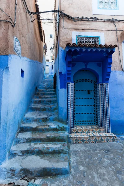 Chefchaouen Morocco Dezembro 2019 Detalhes Arquitetônicos Marroquinos Tradicionais Típicos África — Fotografia de Stock