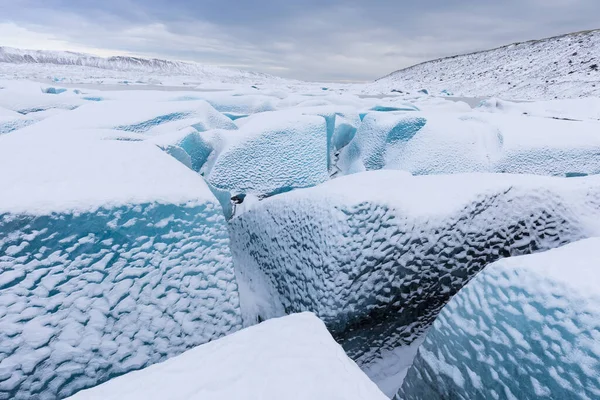 Montañas Con Nubes Antártida Glaciares Icebergs Cuevas Hielo Del Hemisferio —  Fotos de Stock