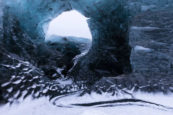 Glaciers Icebergs Grottes Glace Hémisphère Sud Groenland Changement Climatique Mondial — Photo