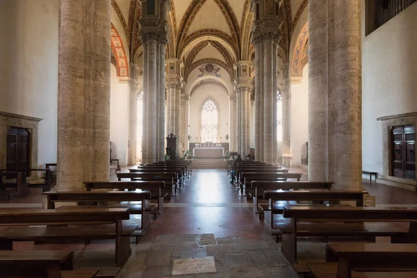Interior Bela Catedral Fundo — Fotografia de Stock