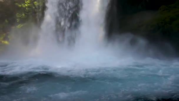 Vista Panorámica Cascada Verano — Vídeo de stock