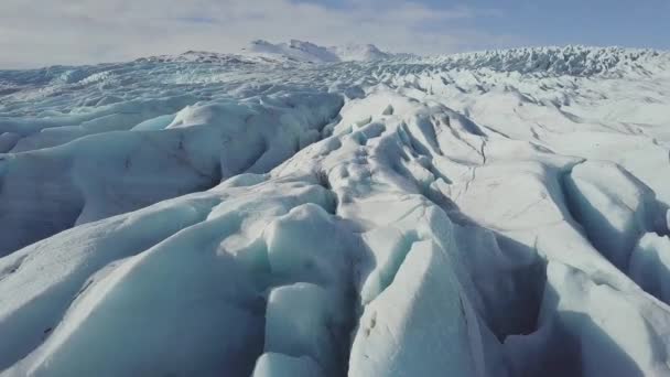 Панорама Снежной Горы Природный Пейзаж — стоковое видео