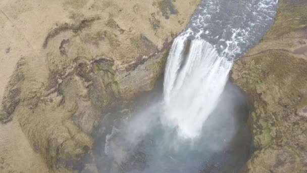Vista Panorâmica Cachoeira Verão — Vídeo de Stock