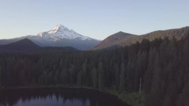 Dağ ve ormanla dolu güzel bir manzara.