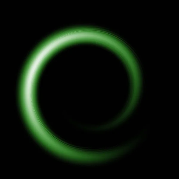 A black background with a green curve — 스톡 사진