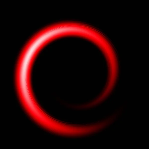 Een zwarte achtergrond met een rode curve — Stockfoto