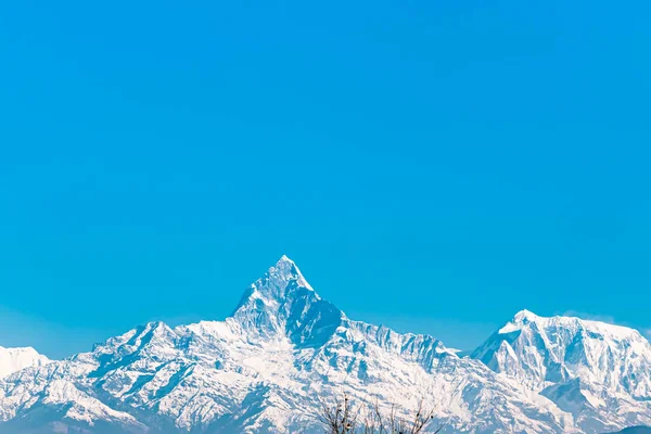 Machapuchare Mountain Nepal Fish Tail Mountain en Nepal . — Foto de Stock