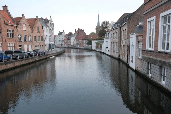 Belçika Brugge Ekim 2019 Bruges Deki Kanalları Belçika Kuzey Venedik — Stok fotoğraf