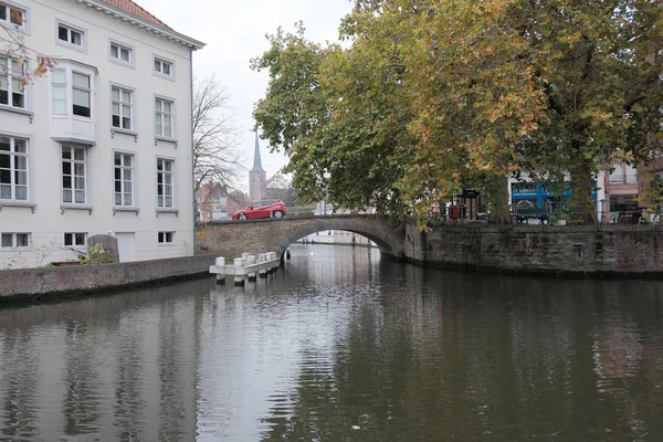 Belçika Brugge Ekim 2019 Bruges Deki Kanalları Belçika Kuzey Venedik — Stok fotoğraf