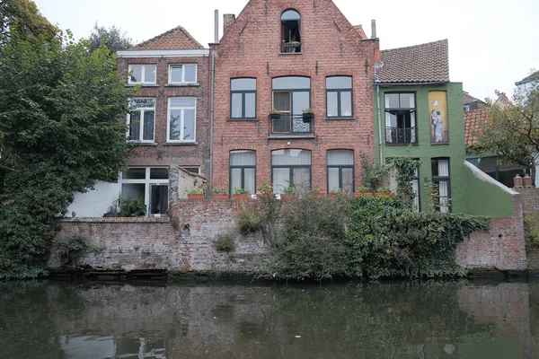 Belçika Brugge Ekim 2019 Bruges Deki Kanalları Belçika Kuzey Venedik — Stok fotoğraf