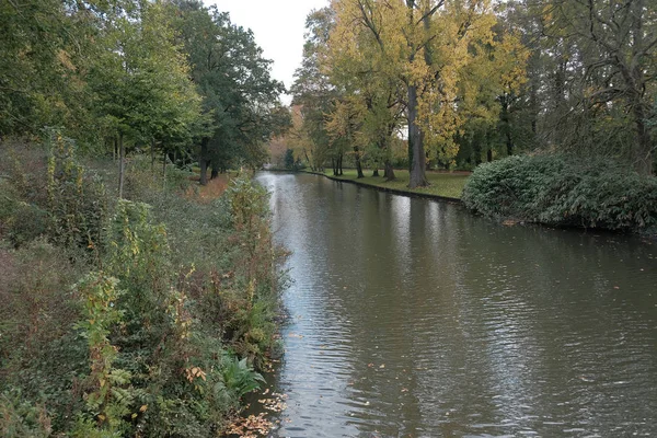 Bélgica Brujas Octubre 2019 Los Canales Agua Brujas Belgium Norte — Foto de Stock