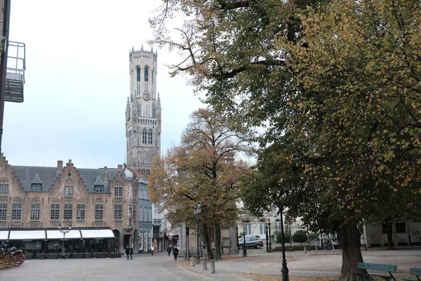 Belgien Brugge Oktober 2019 Arkitektur Turistcentret Brugge Belgium Byggnader Från — Stockfoto