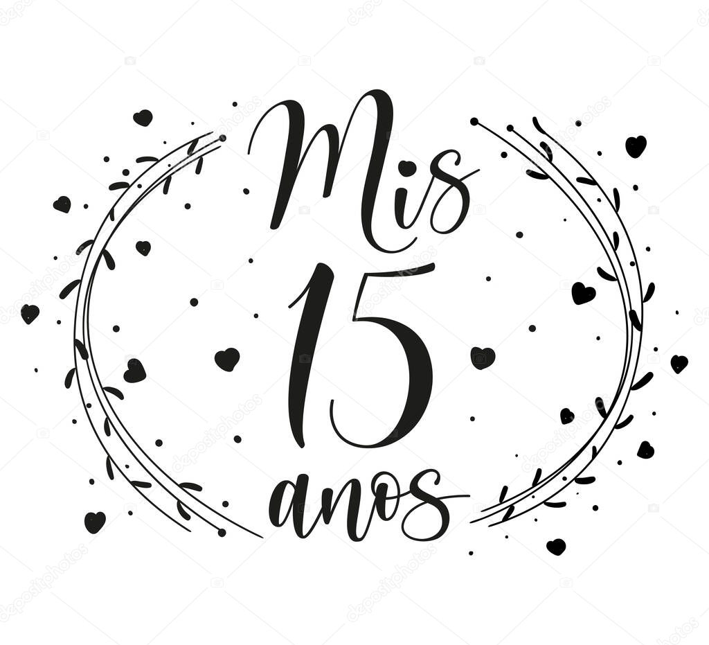 Letras para la fiesta de Quinceañera. Adolescente chica cumpleaños