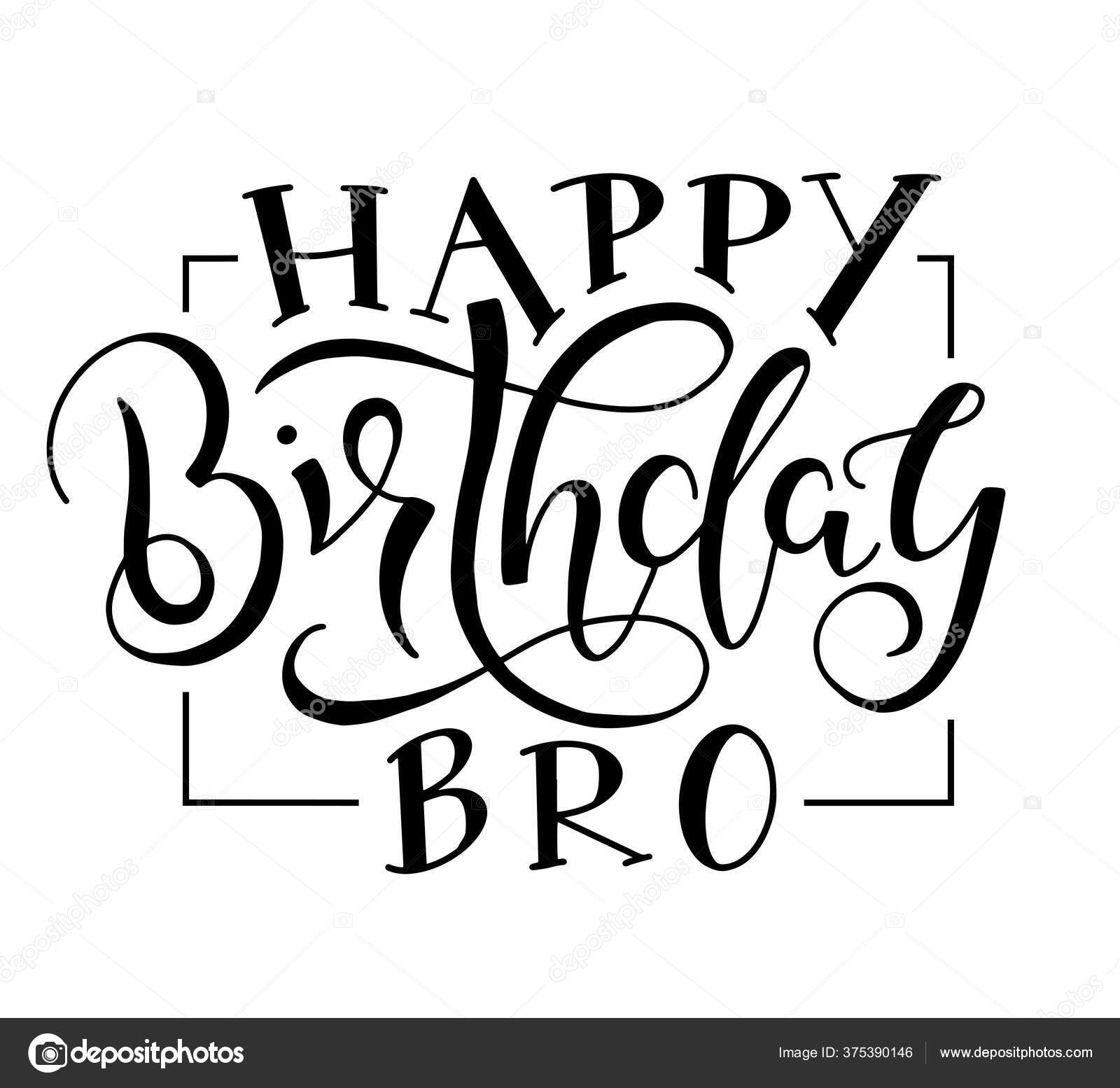 76 Happy Birthday Bro Vector Images Happy Birthday Bro Illustrations Depositphotos