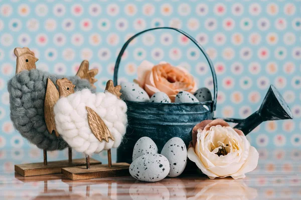 Beautiful Easter Spring Themed Pictures Decorations — Stock Photo, Image