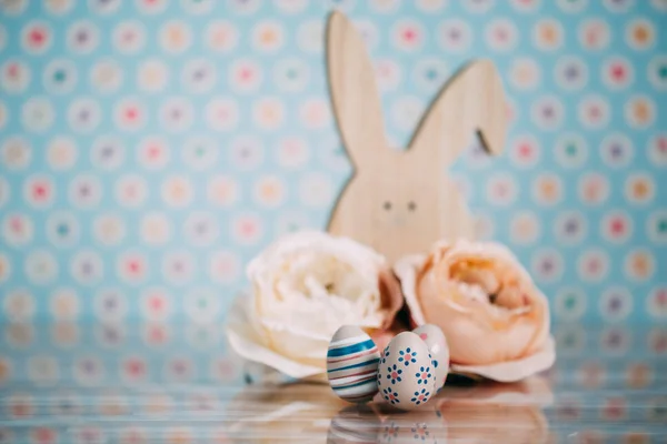 Hermosas Imágenes Temáticas Pascua Primavera Con Decoraciones —  Fotos de Stock