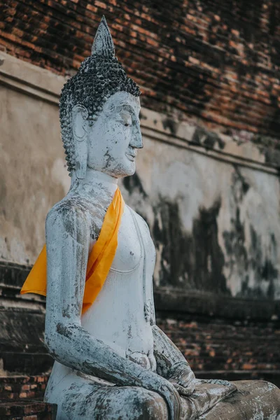 Wat Yai Chaimongkol Buddyjski Rozciągacz Asahna Bucha Day — Zdjęcie stockowe